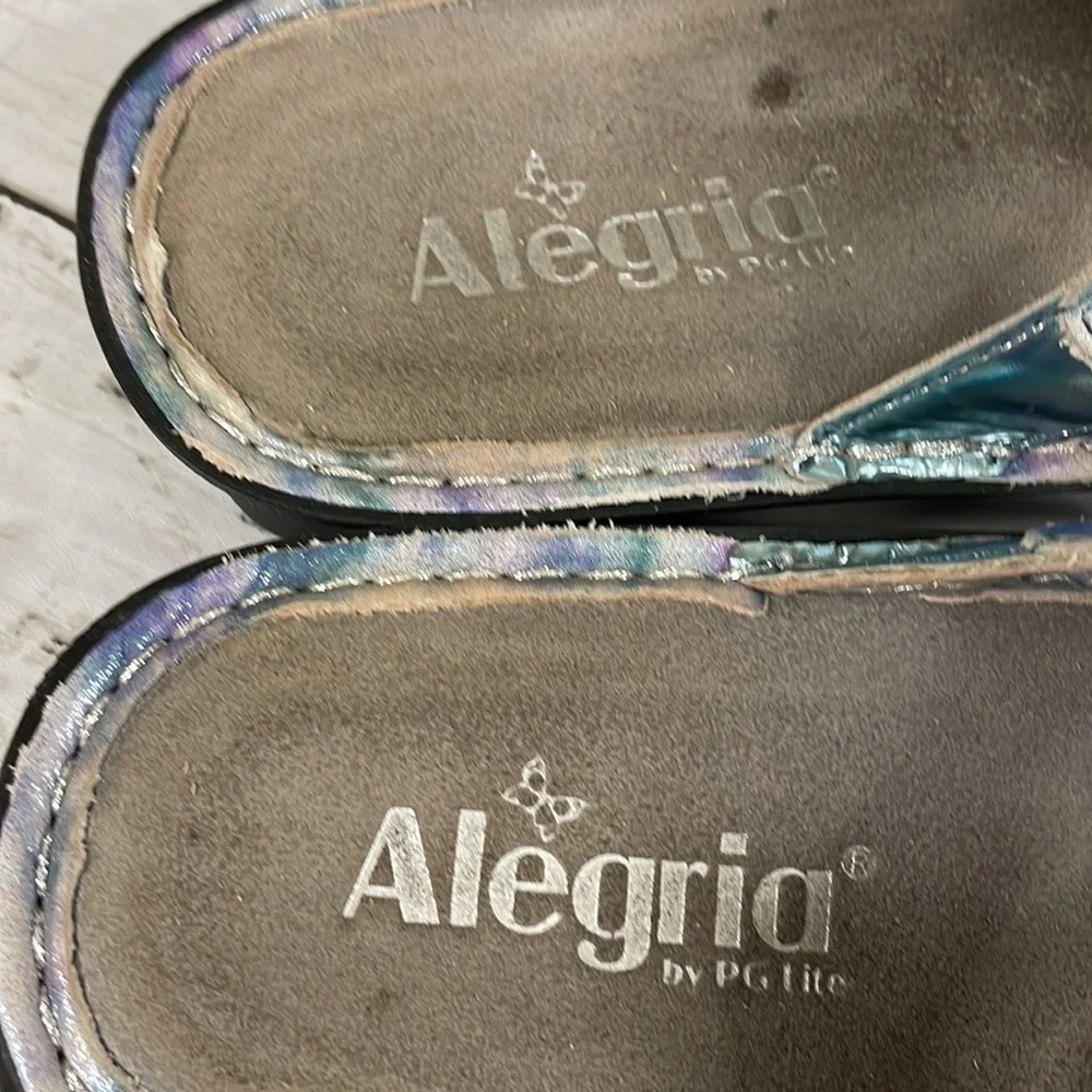 Alegria Venice Impressionista Pastel Watercolor Look Sandals Size 8-8.5